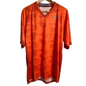 Podiumwear Men's 3XL Silver Short Sleeve Animal Print Jersey